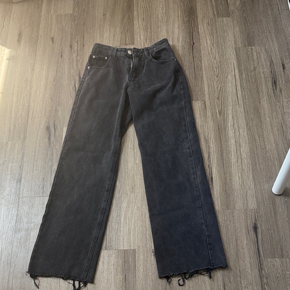Classic Black Straight Leg Women's Jeans